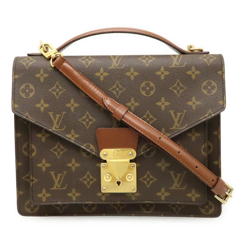 LOUIS VUITTON Monogram Monceau Shoulder Bag Handbag Business Shoulder